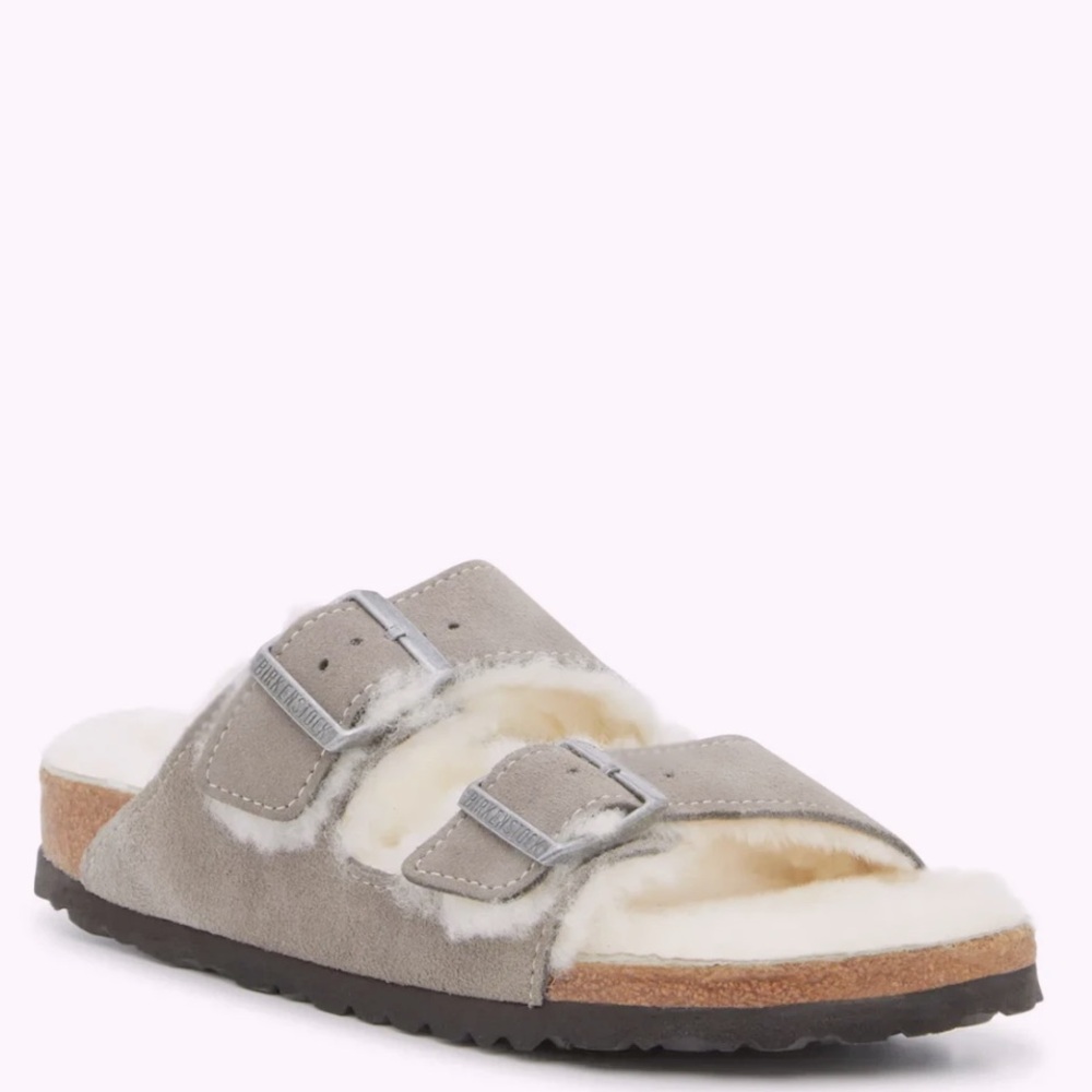 Birkenstock Arizona Shearling Slide Sandal - Women's Size 36 NIB